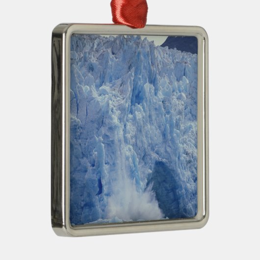 NA, VS, Alaska. Gletsjer kruipt in water Metalen Ornament (Rechts)