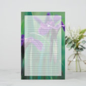 NA, VS, Alaska, Knight Island, Wilde iris Briefpapier (Staand voorkant)