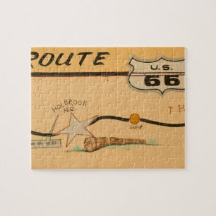 NA, VS, Arizona, Holbrook Route 66 muurschildering Legpuzzel