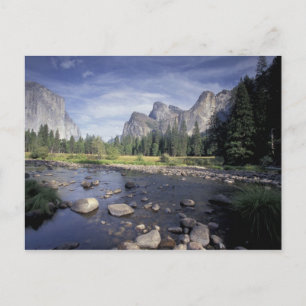 NA, VS, Californië, Yosemite NP, Vallei uitzicht Briefkaart