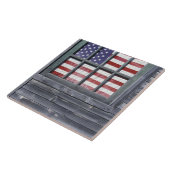 NA, VS, Maine, Georgetown Island. Markering van de Tegeltje (Zijkant)