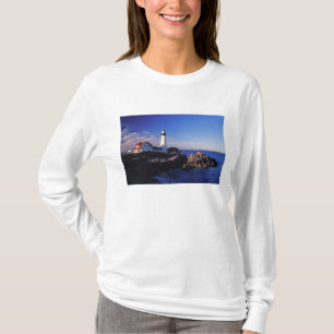 NA, VS, Maine. Portland Head vuurtoren. T-shirt