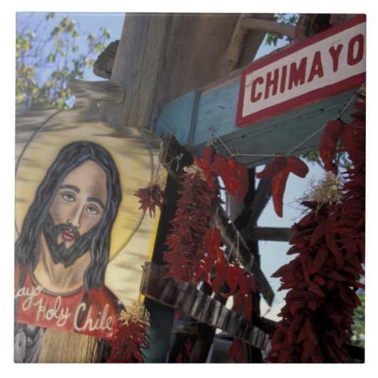 NA, VS, New Mexico, Santa Fe. Tegeltje (Voorkant)