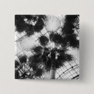 NA, VS, New York, New York City. Palmbomen in Vierkante Button 5,1 Cm