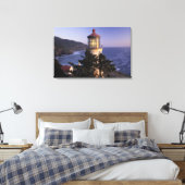 NA, VS, Oregon, Heceta Head Lighthouse, Canvas Afdruk (Insitu (Slaapkamer))