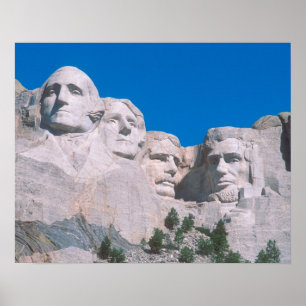 NA, VS, SD, Mount Rushmore. Poster