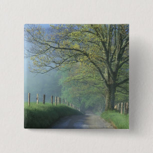 NA, VS, Tennessee, Cades Cove, Great Smoky Vierkante Button 5,1 Cm