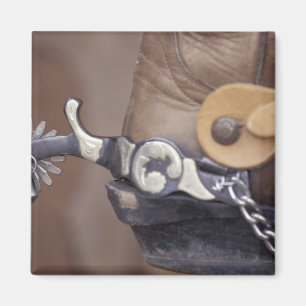 NA, VS, Texas, Lubbock Cowboy boot en spur Magneet