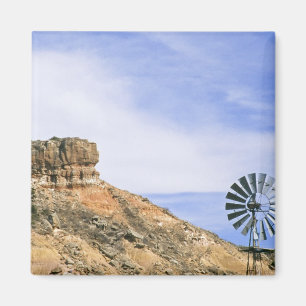 NA, VS, Texas windmolen en kliffen van Palo Duro Magneet