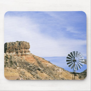 NA, VS, Texas windmolen en kliffen van Palo Duro Muismat