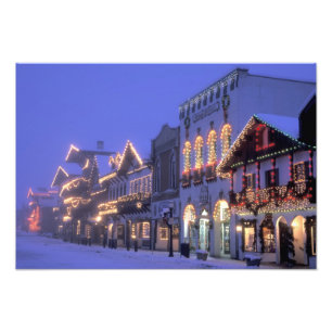 NA, VS, Washington, Leavenworth. Main Street Foto Afdruk