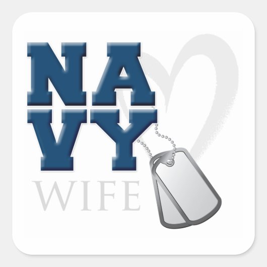NA-VY-vrouw Vierkante Sticker (Voorkant)