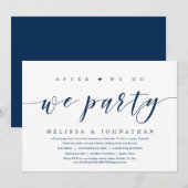 Na We Do, We Party, Trouw Dinner in Intieme Kring Kaart (Voorkant / Achterkant)