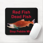 Na zalm - Stop Pebble Mine Muismat (Met muis)