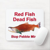 Na zalm - Stop Pebble Mine Muismat (Met muis)