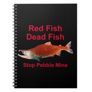 Na zalm - Stop Pebble Mine Notitieboek