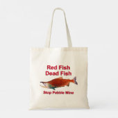 Na zalm - Stop Pebble Mine Tote Bag (Achterkant)