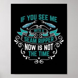 naad ripper naaien quilten haken poster