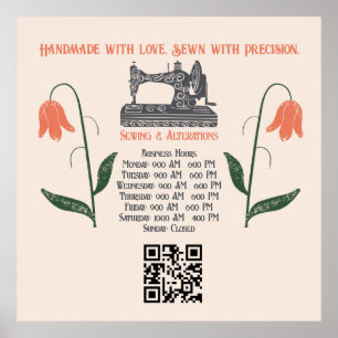 naaddruk naaimachine poster