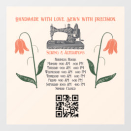  naaddruk naaimachine raamsticker