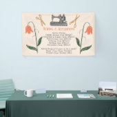  naaddruk naaimachine spandoek (Beurs)