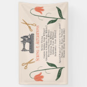  naaddruk naaimachine spandoek (Verticaal)