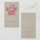  naaddruk naaimachine visitekaartje (Voorkant / Achterkant)