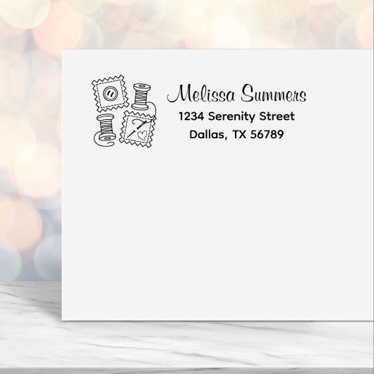 Naadkrafthobby - Naaldadres van de Button van de v Zelfinktende Stempel