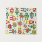 Naadloos, aanraakbaar achtergrondpatroon met klapb wandkleed (Voorkant (horizontaal))