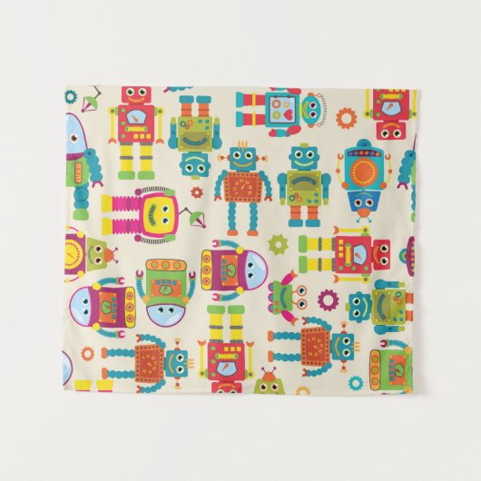 Naadloos, aanraakbaar achtergrondpatroon met klapb wandkleed (Voorkant (horizontaal))