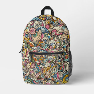 naadloos abstract bedrukte rugzak