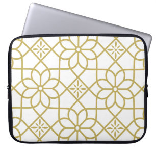 Naadloos abstract bloempatroon.  achtergrond laptop sleeve