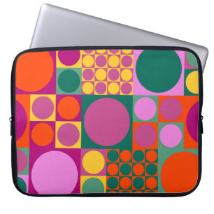 Naadloos abstract geometrisch achtergrondpatroon,  laptop sleeve