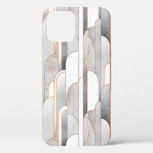 Naadloos abstract kunstdecopatroon met textuur en iPhone 12 hoesje