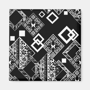 Naadloos abstract modern decoratief decoratief pat magneet