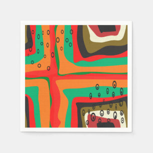 Naadloos abstract modern retro kleurenpatroon of servet