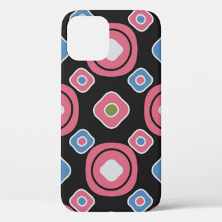 Naadloos abstract patroon met het afbeelding ovaal iPhone 12 hoesje
