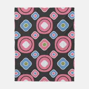 Naadloos abstract patroon met het afbeelding ovaal fleece deken