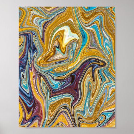 Naadloos abstract patroon poster (Voorkant)