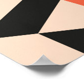 Naadloos abstract patroon van geometrische vormen. poster (Hoek)