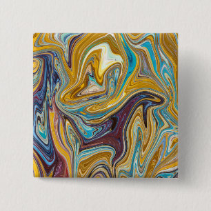 Naadloos abstract patroon vierkante button 5,1 cm