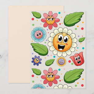 Naadloos achtergrondontwerp met kleurrijke bloemen kaart