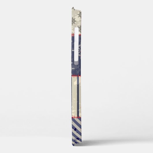 Naadloos achtergrondpatroon. Hij zal eindeloos teg Case-Mate iPhone Case (Achterkant / Links)