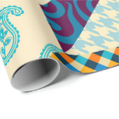 Naadloos achtergrondpatroon. Patchwork patroon. Vi Cadeaupapier (Rol Hoek)