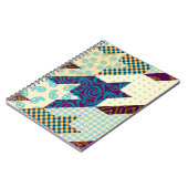 Naadloos achtergrondpatroon. Patchwork patroon. Vi Notitieboek (Linkerzijde)