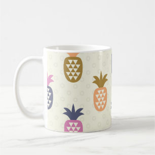 Naadloos ananas  patroonontwerp koffiemok