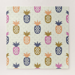 Naadloos ananas patroonontwerp legpuzzel