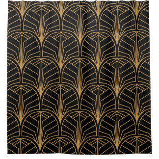 Naadloos Art Deco Pattern.  minimalistische ba Douchegordijn