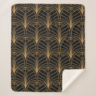 Naadloos Art Deco Pattern. minimalistische ba Sherpa Deken