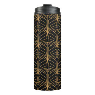Naadloos Art Deco Pattern.  minimalistische ba Thermosbeker